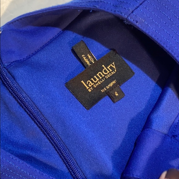 Laundry Royal Blue Keyhole Dress 4 - Picture 6 of 8
